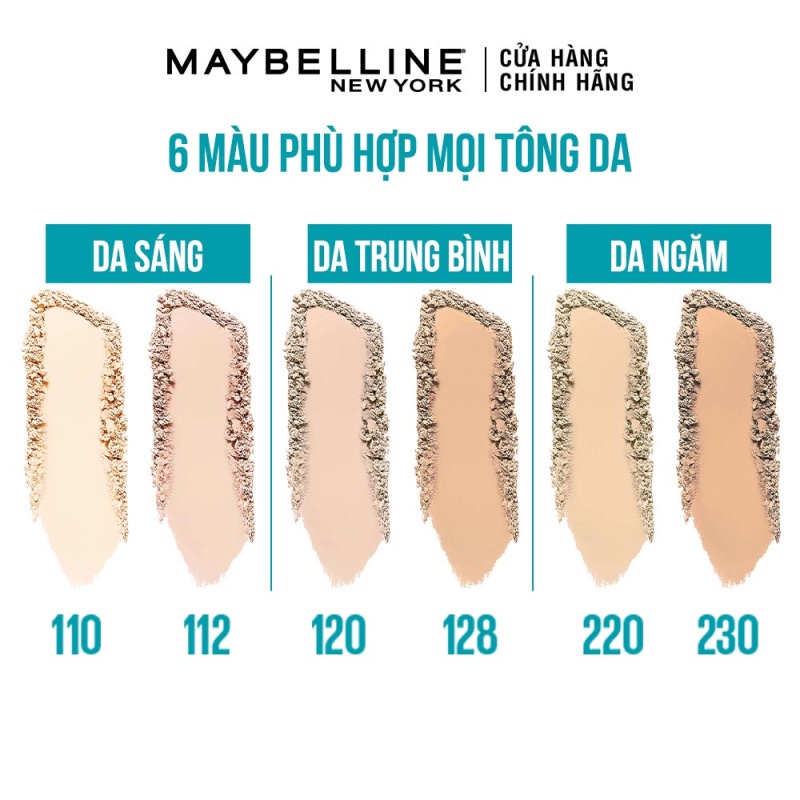 Phấn Nền Kiềm Dầu Chống Nắng Tiệp Mọi Tông Da SPF 44 Fit Me Maybelline New York 9g