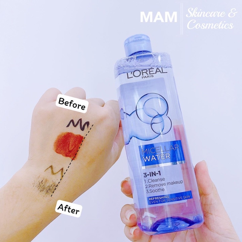 Tẩy Trang Loreal Micellar Water 3-in-1