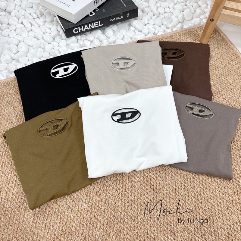 ÁO THUN HÀN TAG D TAY HẾN CỔ LEO HÀNG QC MS10582