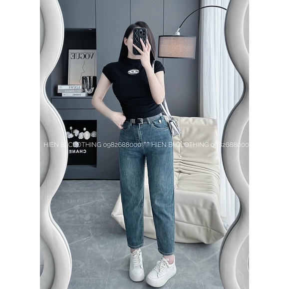 ÁO THUN HÀN TAG D TAY HẾN CỔ LEO HÀNG QC MS10582