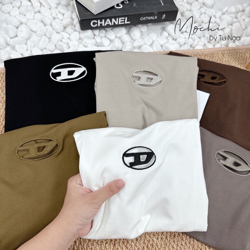 ÁO THUN HÀN TAG D TAY HẾN CỔ LEO HÀNG QC MS10582