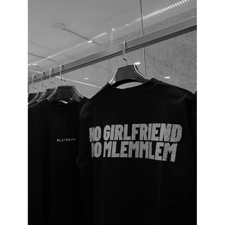 Áo Thun Local Brand “No Girlfriend No Mlemmlem”, Áo Phông Unisex 100% Cotton 2 chiều Basic Tee