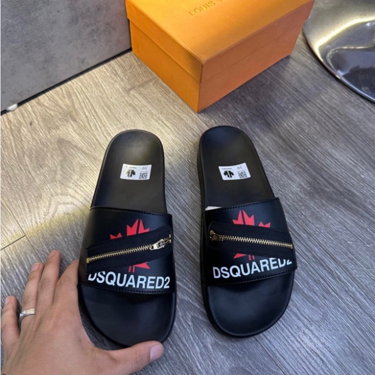 Dép hm đính đá - Dép hm đen quai đính đá thời trang đẹp hot nhất 2023.