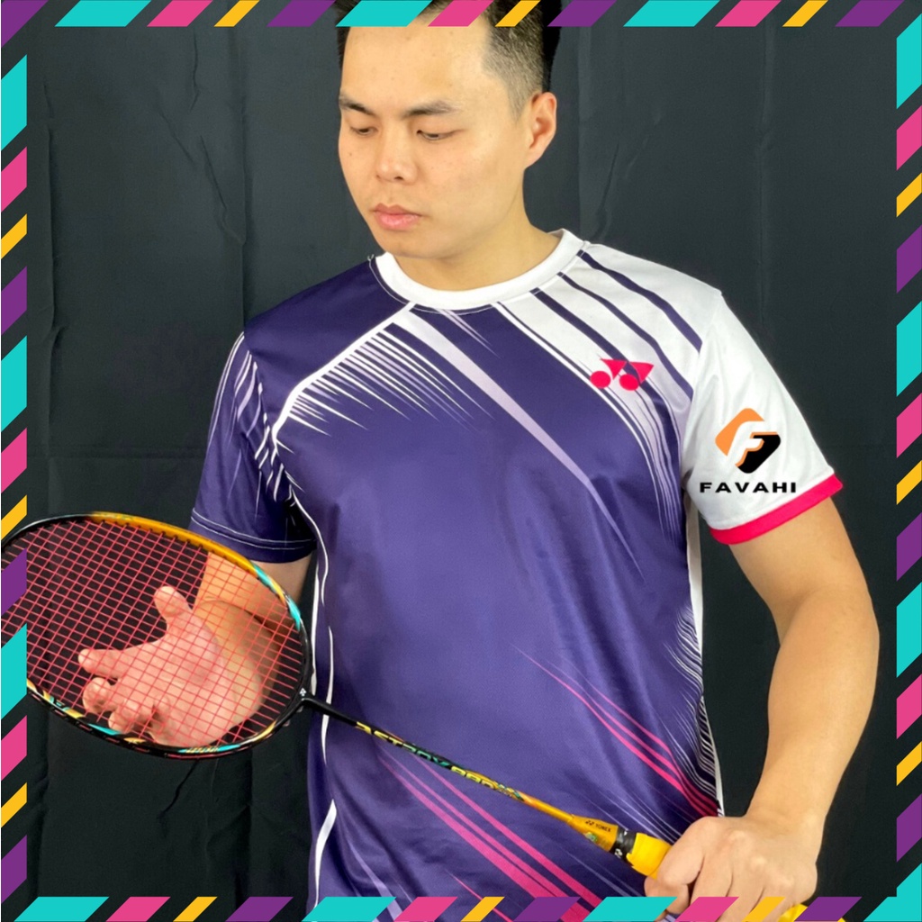 Áo cầu lông thể thao nam đủ mẫu đủ size, chất mát co dãn 4 chiều HP SHOP223