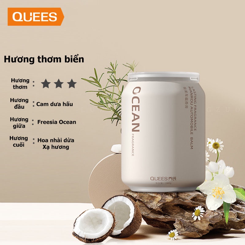 Sáp thơm Quees cao cấp khử mùi hiệu quả cho ô tô, văn phòng, tủ quần áo, nhà vệ sinh