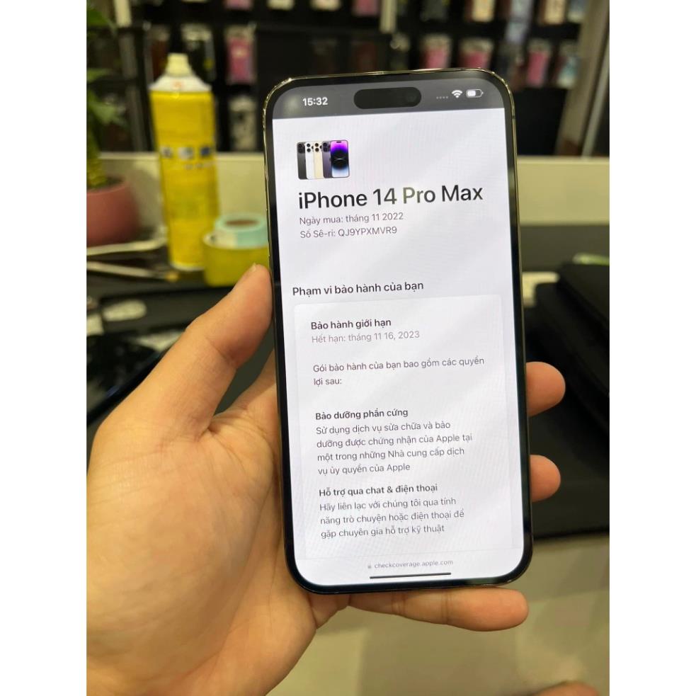''14'' pro'max' 128gb- % pin 95,100 - new 99% - bảo hành 12 tháng - lỗi 1 đổi 1 X5E