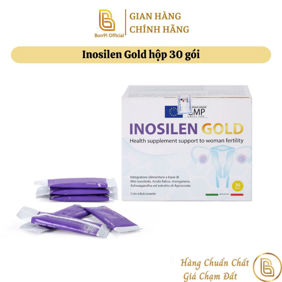 Inosilen Gold hộp 30 gói cải thiện tình trạng buồng trứng đa nang