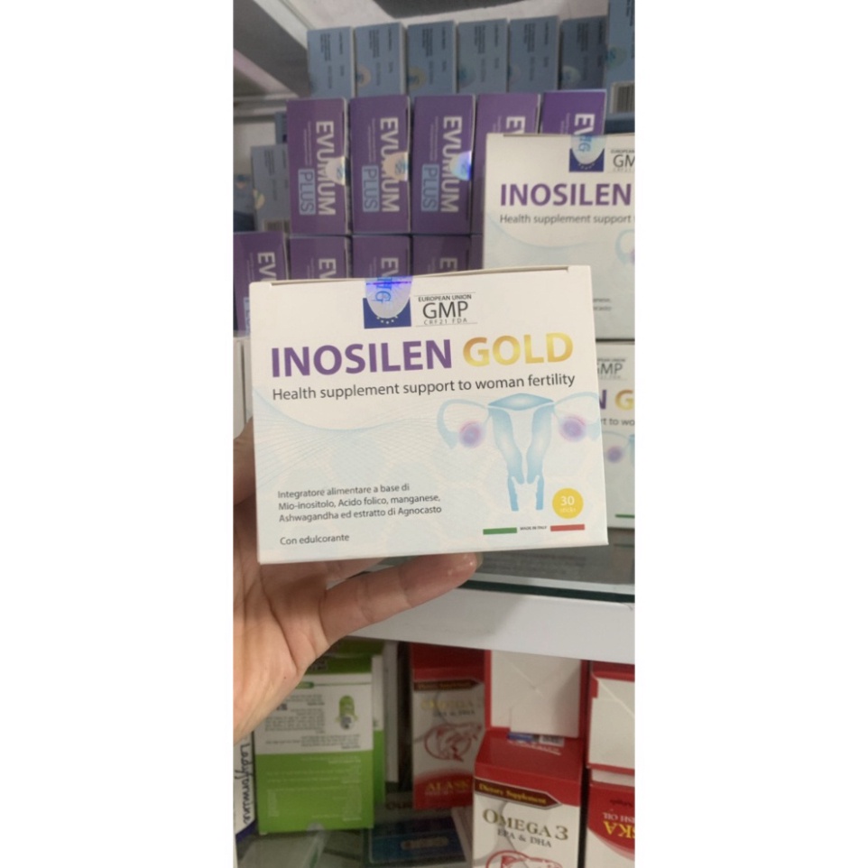 Inosilen Gold hộp 30 gói cải thiện tình trạng buồng trứng đa nang