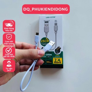 Cáp sạc nhanh 105m 2.4a wekome wdc-092 cổng micro, dây dài 1m, dq