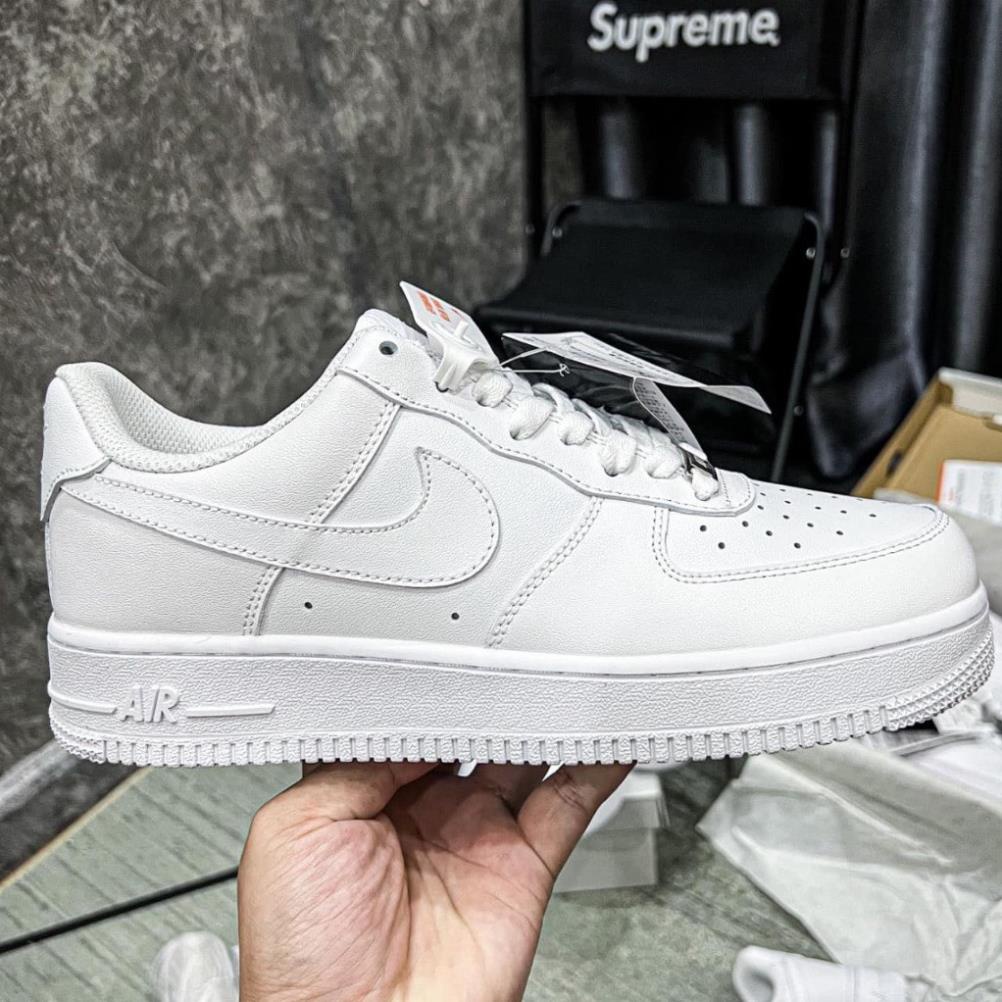 Giày _Nike Air Force 1 All White, giày Af1 full trắng bản S.Cấp trung full phụ kiện