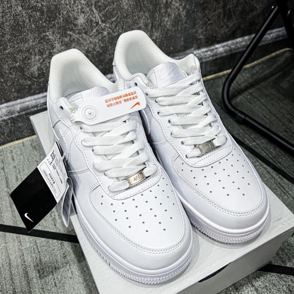 Giày _Nike Air Force 1 All White, giày Af1 full trắng bản S.Cấp trung full phụ kiện