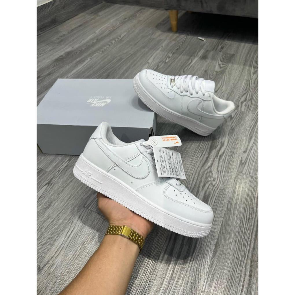 Giày _Nike Air Force 1 All White, giày Af1 full trắng bản S.Cấp trung full phụ kiện