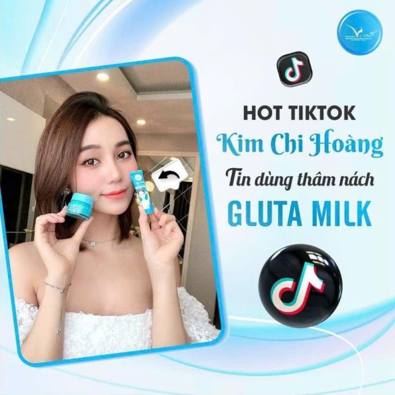 Kem thâm nách Gluta Milk Thái Lan  ❤FREESHIP❤ Kem khử thâm nách các vùng da thâm sạm