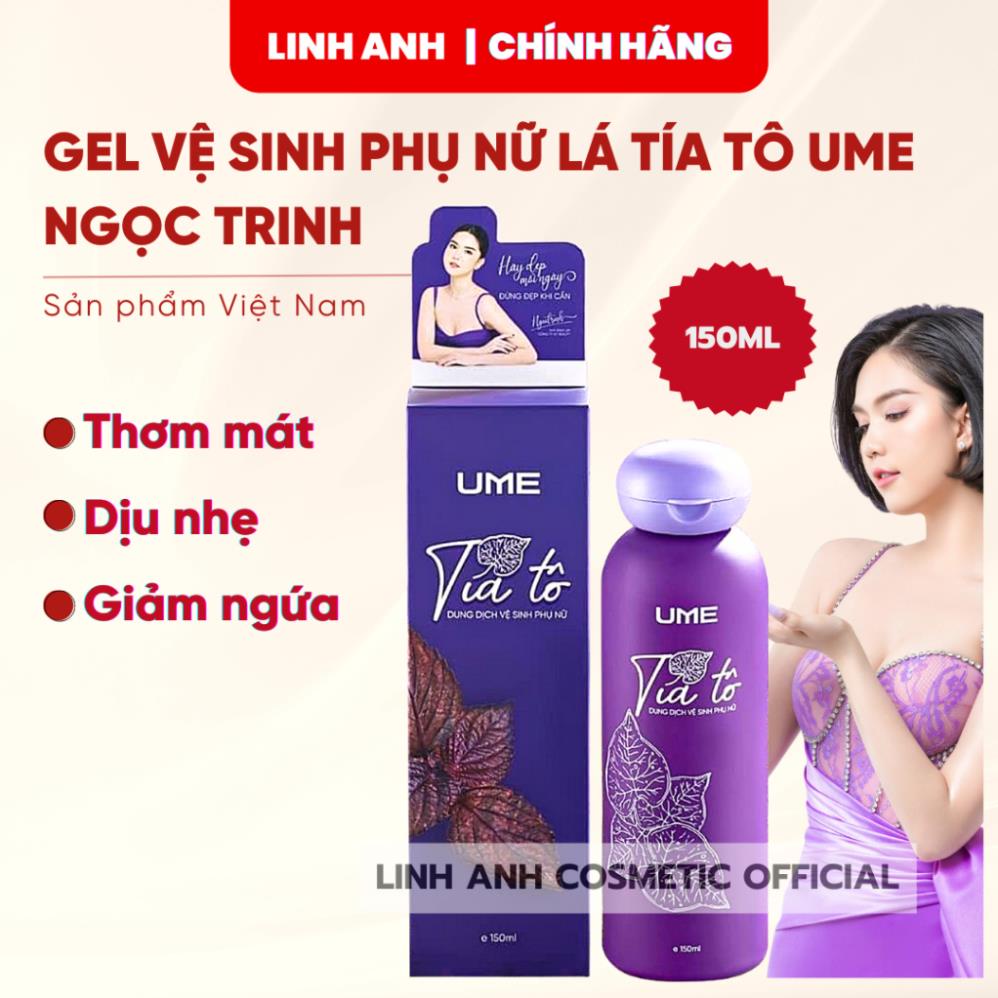 Dung Dịch Vệ Sinh Phụ Nữ Tía Tô Ume Chính Hãng 150ml Lưu Hương 24H Trẻ Hoá Mịn Màng