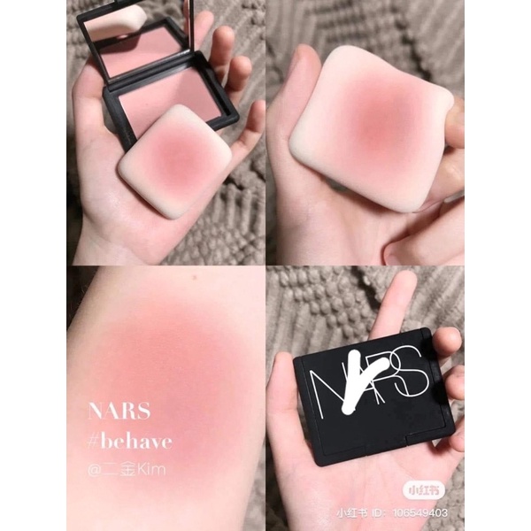Phấn má Nars mini 1.2g màu Behave, Orgasm fullbox