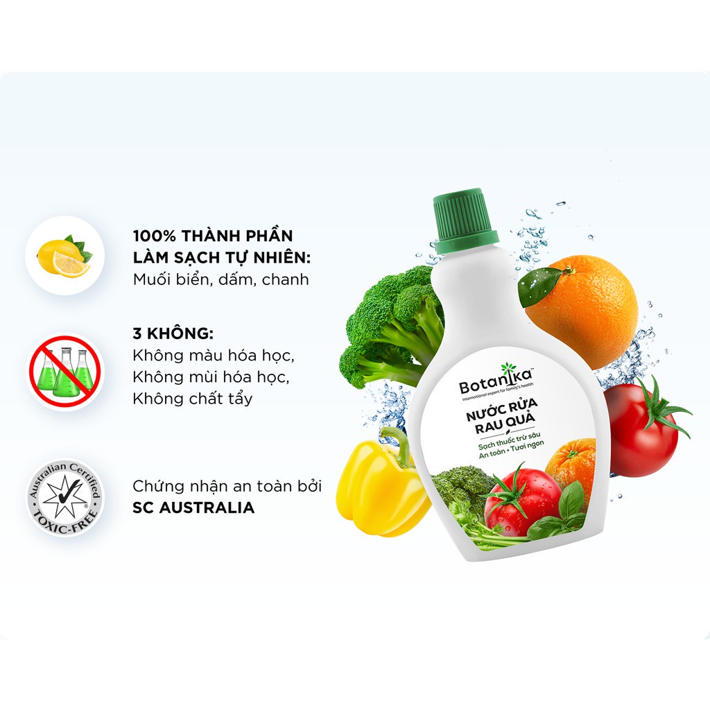 Combo 2 Nước rửa rau Botanika 500ML