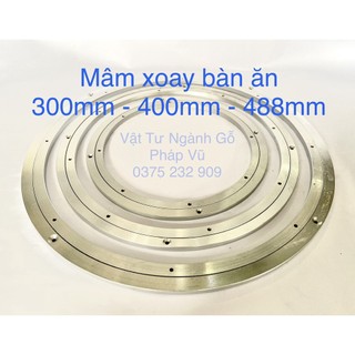Mâm xoay bàn ăn, vòng xoay nhôm, mâm xoay nhôm bàn ăn, phụ kiện bàn ăn các loại - ngành mộc