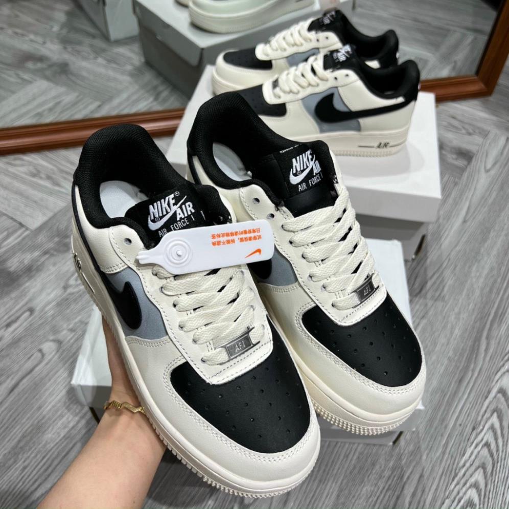 Giày _Nike Air Force 1 Mũi Đen Nam Nữ, Giày AF1 White Black Bản Cao Cấp Hót Trend bản chuẩn cao cấp