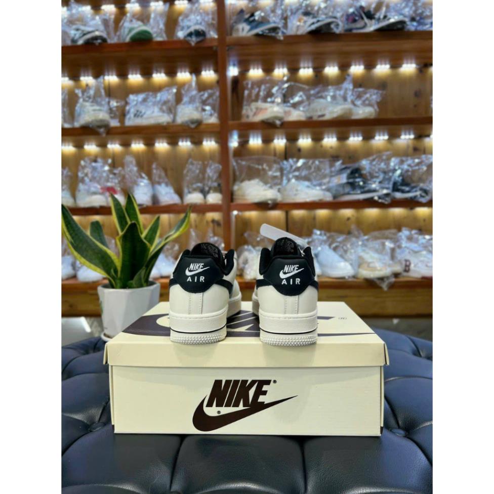 Giày _Nike Air Force 1 Mũi Đen Nam Nữ, Giày AF1 White Black Bản Cao Cấp Hót Trend bản chuẩn cao cấp