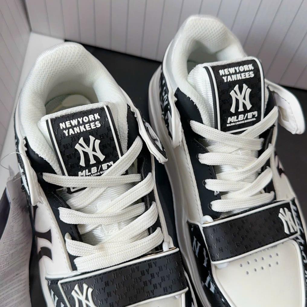 Giày Thể Thao Nam Nữ, Giày MLB Chunky họa tiết dán 3 màu độn đế hàng cao cấp Dành cho nam nữ hàng full box