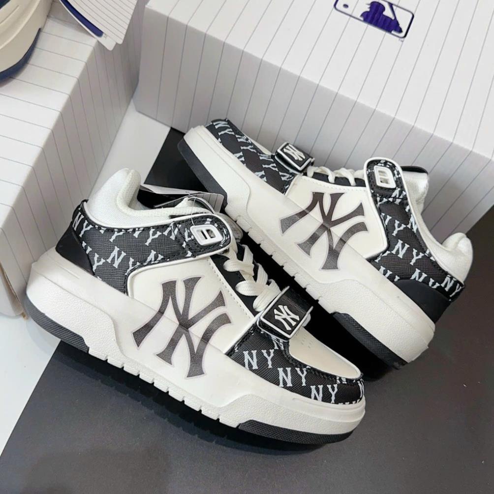 Giày Thể Thao Nam Nữ, Giày MLB Chunky họa tiết dán 3 màu độn đế hàng cao cấp Dành cho nam nữ hàng full box