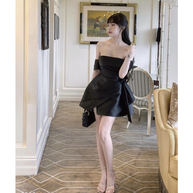 ĐẦM ĐI TIỆC TRỄ VAI CHIẾT EO ĐÍNH HOA SIÊU SANG BIGSIZE TỪ 55-100kg