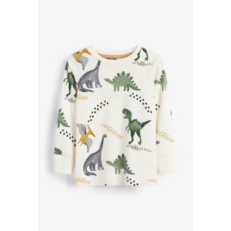 Combo 3 bộ bê trai hình khủng long tone xanh - ghi đậm new