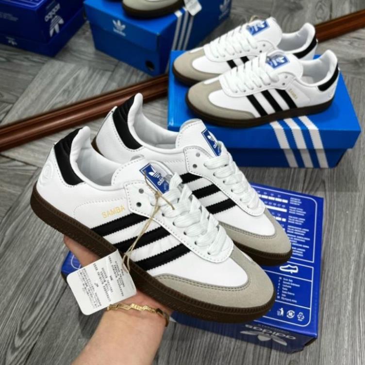 Giày Adidas Samba Classic White nam nữ, giày Samba bản cao cấp Trung full phụ kiện