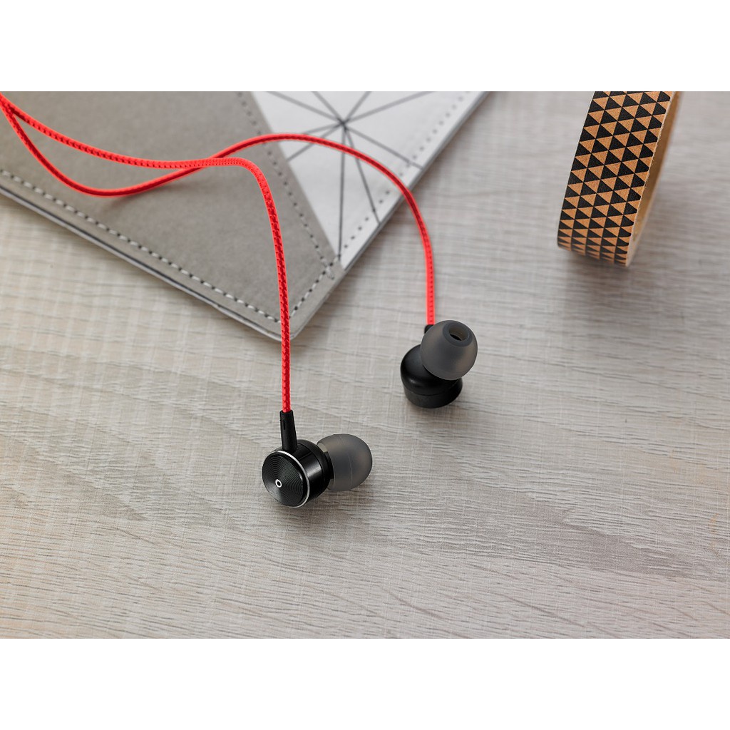 Tai Nghe Nhét Tai Có Dây Dài 1.2m Rapoo EP28 Jack 3.5mm Thiết Kế Chữ L Có Mic Ghi Âm - Hàng Chính Hãng Bảo Hành 24 Tháng