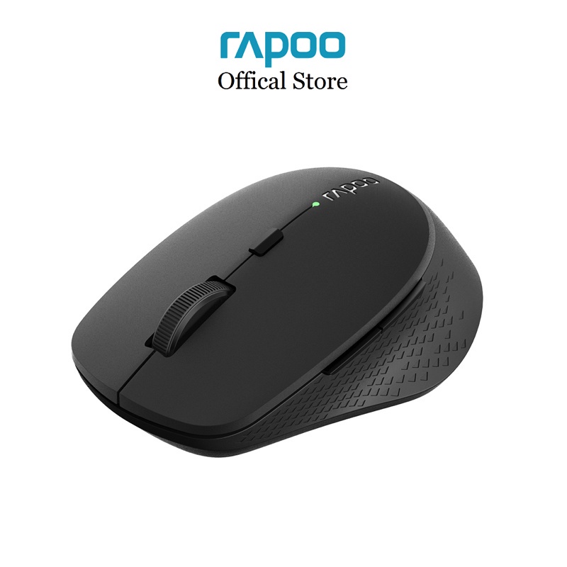 Chuột Rapoo không dây silent M300W sạc Qi không dây - Đa Kết Nối đầu thu USB Receiver 2.4G/ Bluetooth 3.0/ 4.0