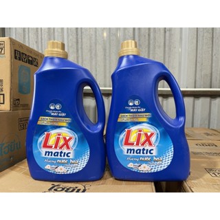 NGUYÊN THÙNG LIX MATIC hương nước hoa (4 chai x 3.6kg)- Dùng cho máy giặt cửa trước