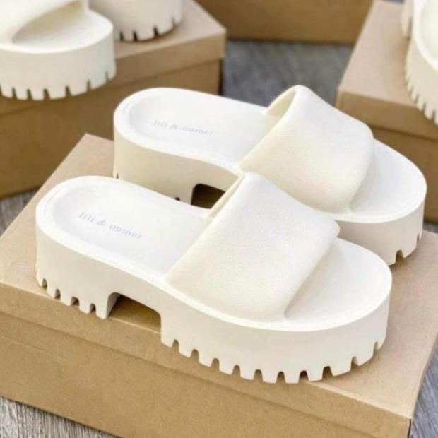 Dép quai ngang Gucci nữ độn đế 5cm. Hàng QC cao cấp . Hot trend 2023