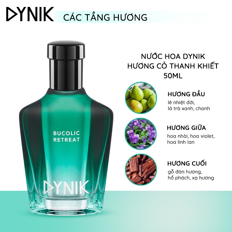 [DUY NHẤT 10.10 - MUA 1 NHẬN 3 QUÀ] Nước Hoa Nam Cao Cấp DYNIK Bucolic Retreat - Hương Hoa Cỏ 50ml