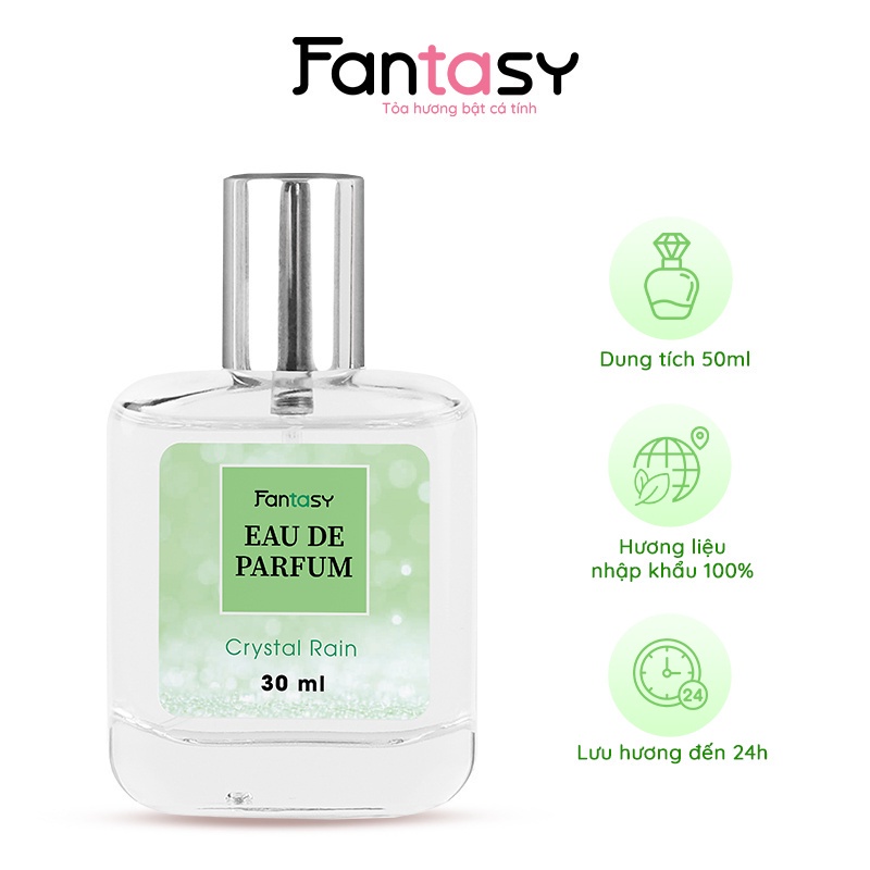 Nước hoa nữ cho học sinh, sinh viên Fantasy tươi mát - Crystal Rain 30ml