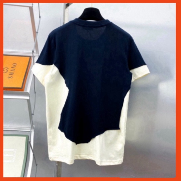 Áo phông nam nữ Premium Cotton Neil Barrett phối mix vải hai màu đen trắng. Áo thun phối unisex form rộng siêu hot 83