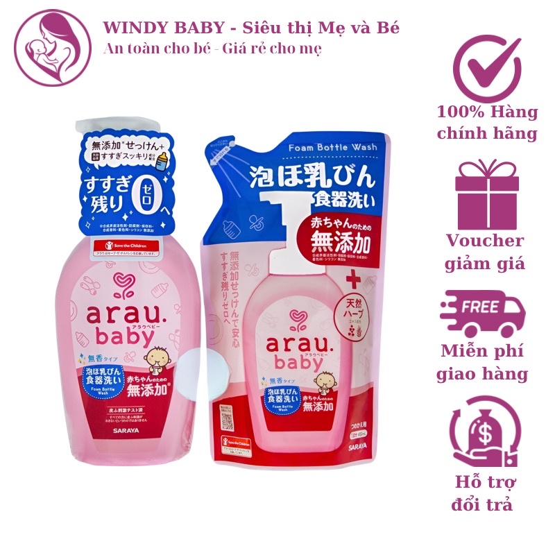 NƯỚC RỬA BÌNH ARAU BABY