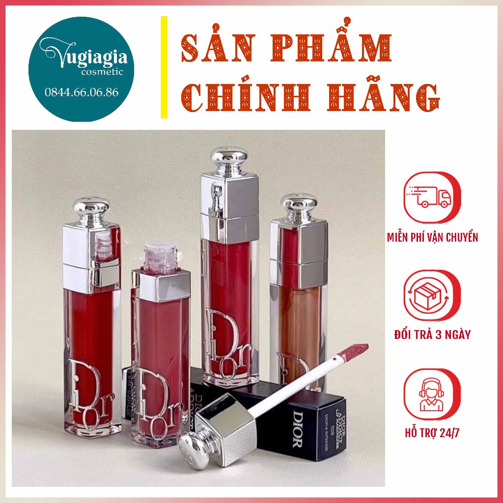 Son Dưỡng Đủ Màu Dior Addict Lip Maximizer Mini Unbox, Son Dưỡng Môi Giúp Giữ Độ Ẩm, Căng Bóng Môi
