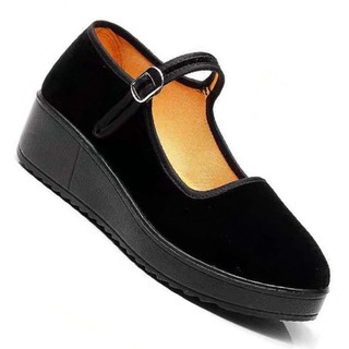 giầy búp bê nhung 2cm