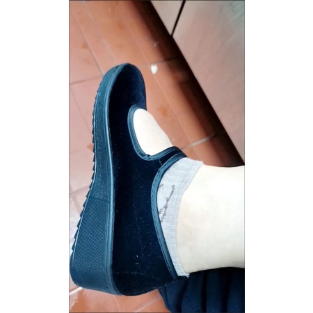 Giầy búp bê nhung 4cm