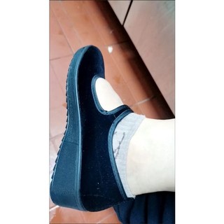 giầy búp bê nhung 2cm