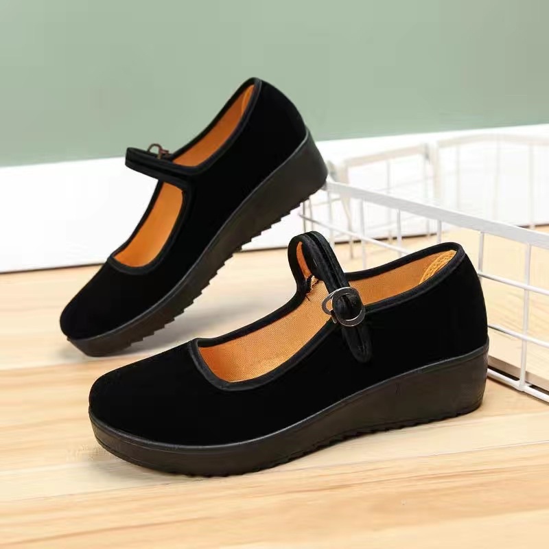 Giầy búp bê nhung 4cm