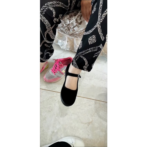 Giầy búp bê nhung 4cm