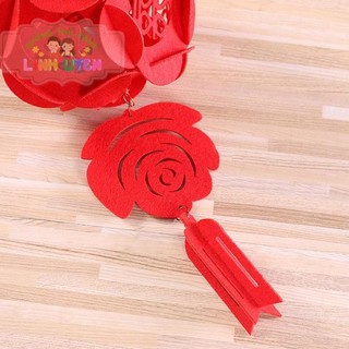 Đuôi đèn lồng Treo trang trí Tết,Cầu nỉ nỉ trang trí tết siêu xinh- lồng đèn nỉ