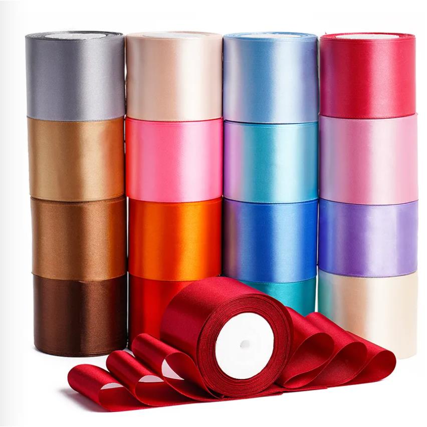❤ Ruy băng lụa trơn bản to từ 5cm, 7.5cm, 10cm ❤