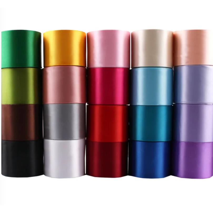 ❤ Ruy băng lụa trơn bản to từ 5cm, 7.5cm, 10cm ❤