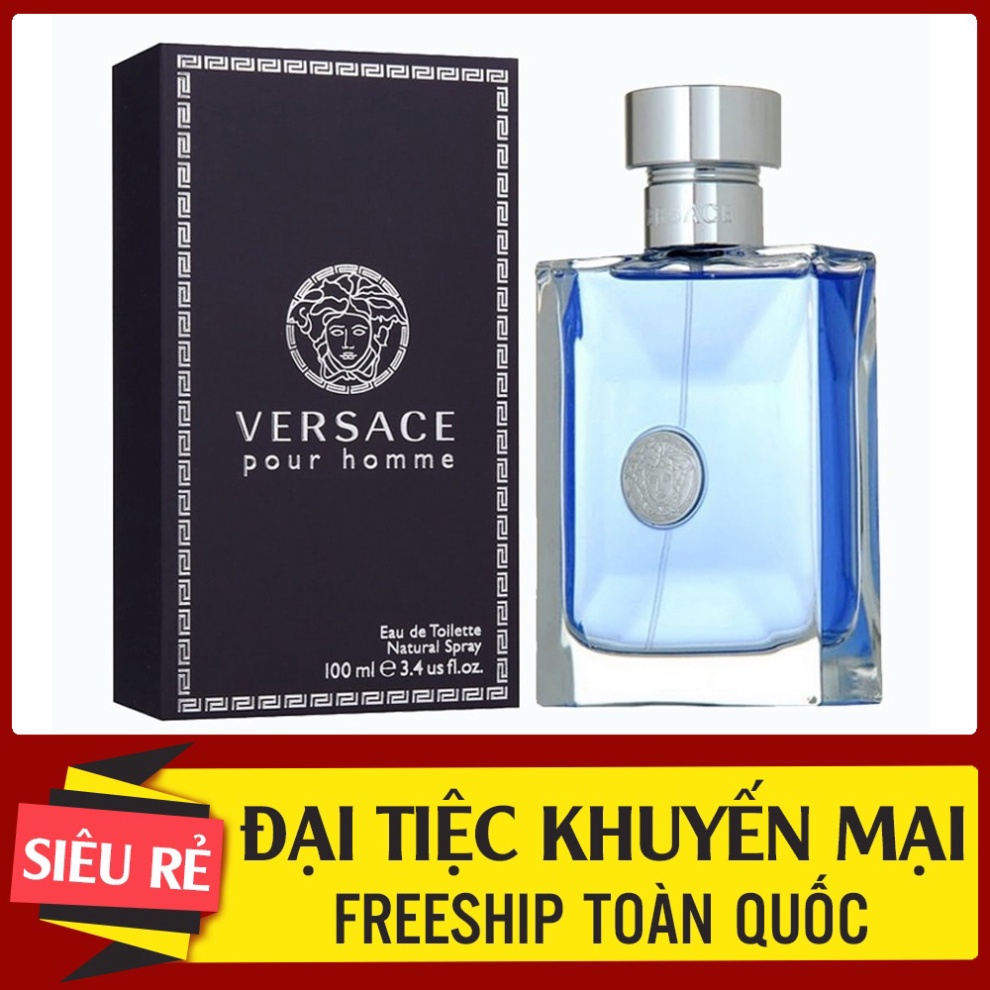 Nước Hoa Nam Varsace Pour Homme 100ML - Cuốn Hút, Khỏe Khắn, Lưu Hương 8 Đến 10 Tiếng.