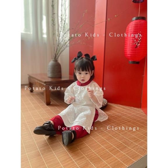 Áo Dài Cách Tân, Áo Dài Ren, Áo Dài Lụa Thiết Kế Cho Bé