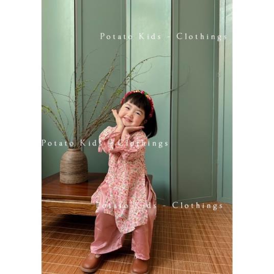 Áo Dài Cách Tân, Áo Dài Ren, Áo Dài Lụa Thiết Kế Cho Bé