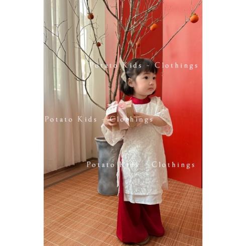 Áo Dài Cách Tân, Áo Dài Ren, Áo Dài Lụa Thiết Kế Cho Bé