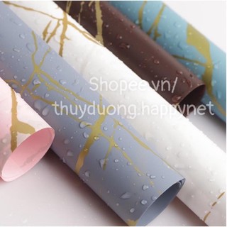 Giấy gói hoa hoạ tiết vân đá nhiều màu